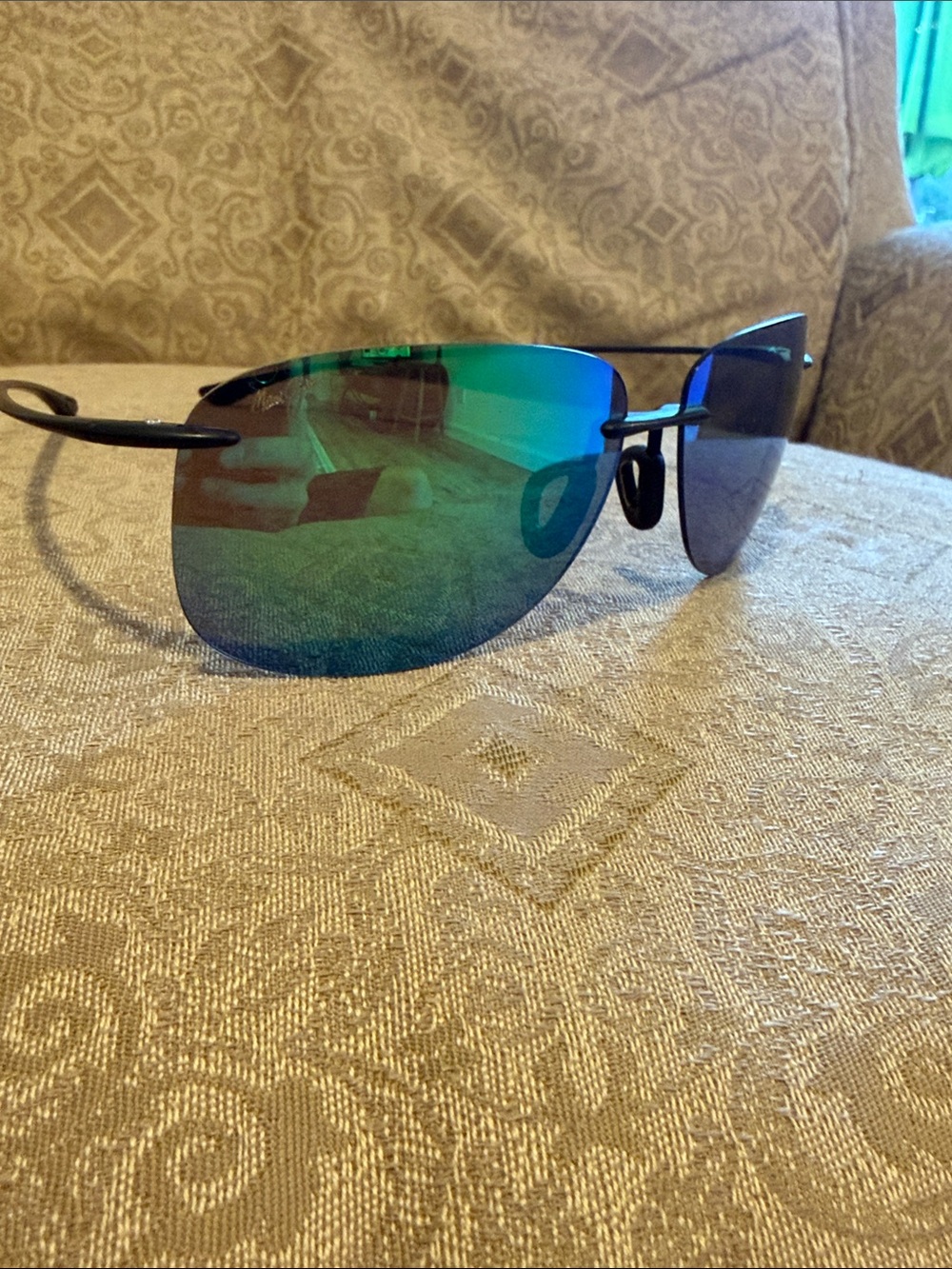 Maui Jim Rimless Blue polarized Sunglasses